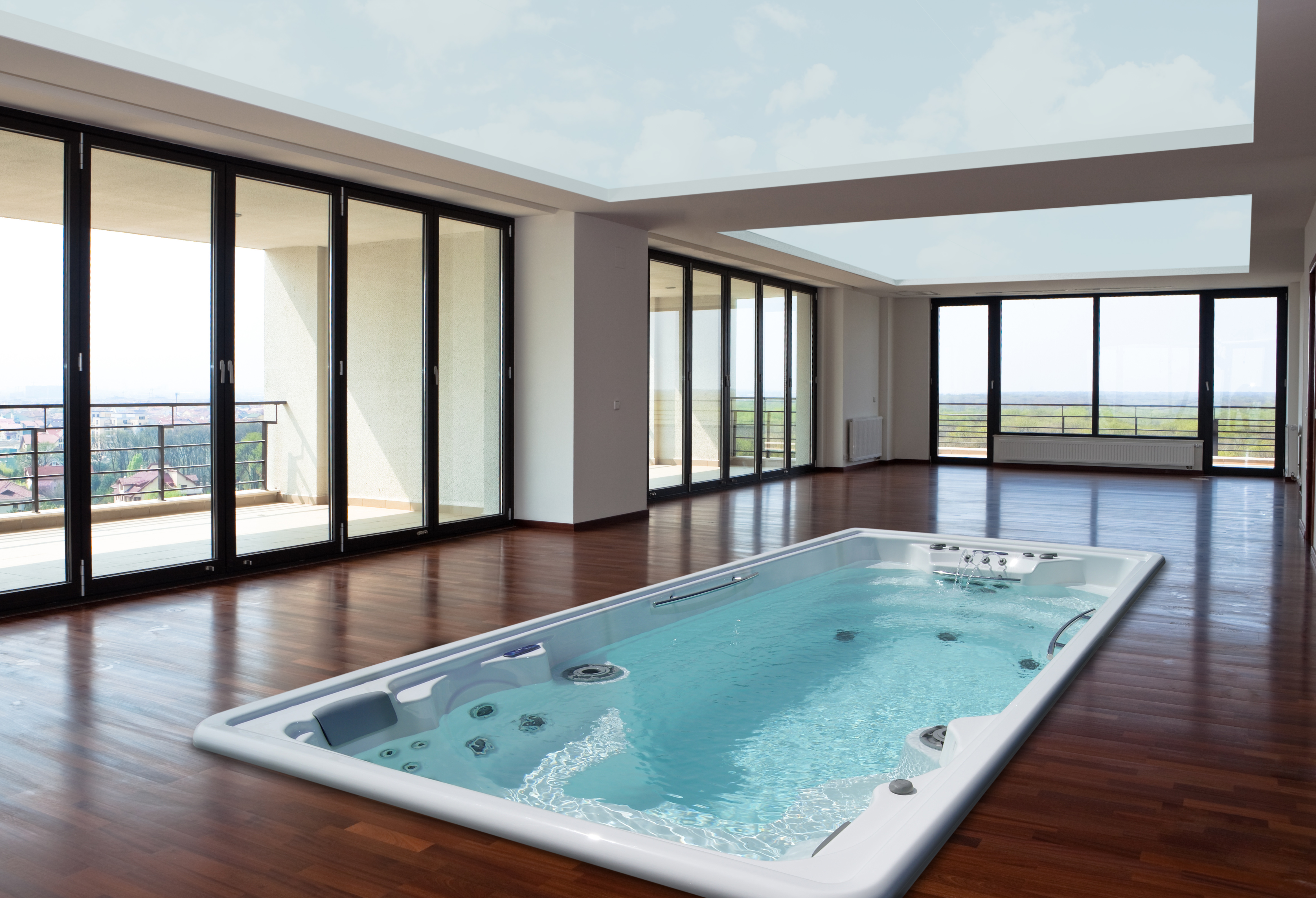 Installation spa de nage Amazon