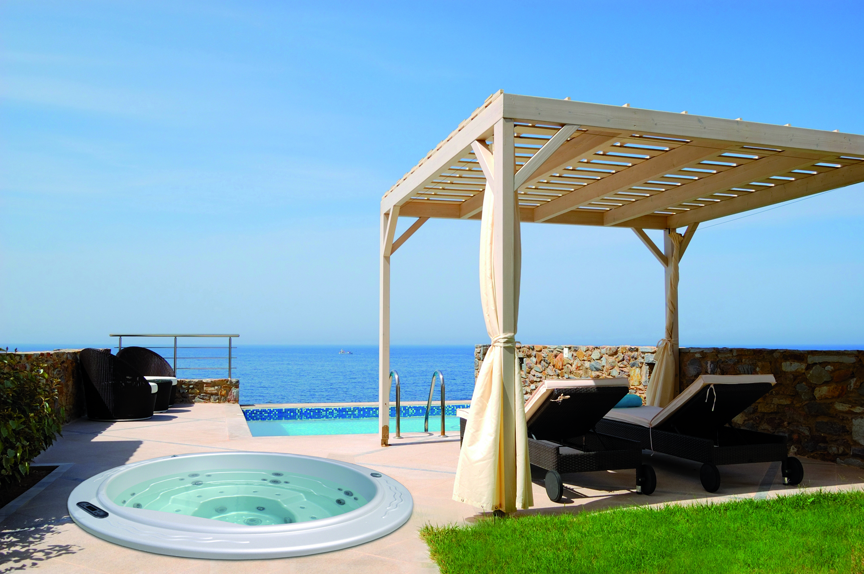 Installation spa rond