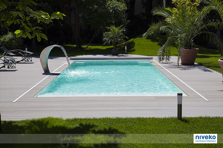 Piscine sur-mesure réalisée à Crans-Montana